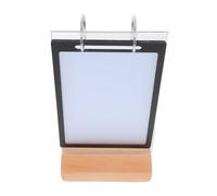 BESTOMZ Double Side Desktop Menu Holder for Restaurant Menus with Easy to View and Dustproof Stainless Steel + PVC Design, Simple and Appearance Display Stand for Table Top Marketing