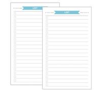 BESTOMZ Easy Insertion and Smooth Surface A6 Size 6-Hole Paper Refills 40 Sheets for Notebook Planner for Daily Use and Drawing