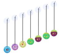 BESTOMZ Funny Reptile Bell Ball Compact Lizard Wear-Resistant Replaceable with Suction Cup for Household Bearded Dragon and Small Crawling Pets Enrichment