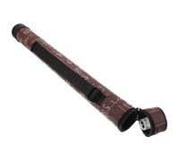 BESTOMZ G Bamboo Flute Case Flute Protective Case Double-layer Waterproof Surface Eva Cloth Sturdy Fabric Adjustable Shoulder Strap Handle Humidifier Outdoor Practice Carrying Bag