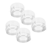 BESTOMZ Gas Stove Knob Covers, 5Pcs Plastic Protective Covers, Heat Resistant Safety Assurance for Oven Knobs in Home Cooking