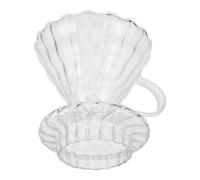 BESTOMZ Glass Coffee Dripper Funnel with Handle Reusable Portable Coffee Filter Cup Easy to Clean Sturdy Design for Camping Espresso Machines