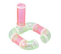 BESTOMZ Hamster Cage Tunnel Acrylic Tube for Small Pets and Squirrels Expand Habitat with Connectable Pp Tube Suitable for Use the Cage Random Color