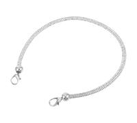 BESTOMZ Handbag Rhinestone Strap, 60cm Fake Leather Replacement Chain, Trendy Shoulder Strap for Tote and Handbag, Sparkling Elegance for Dinners
