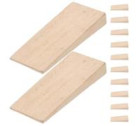 BESTOMZ Handle Wedges Wooden 12pcs for Axe and Hammer Replacement Stabilizing Tool Accessory for Lawn Care and Farming Tasks