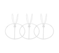 BESTOMZ Iron Lampshade Frames Versatile Design 3pcs with Lamp Holder and Wide Compatibility and Wire Support for and Decorative Lighting Setups for Lamp Shade Clips