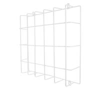 BESTOMZ Iron Wire Cage Wall Mounted Protective Guard White for Emergency Lights Sleek Modern Design, Versatile Application and Exit Signs for Commercial Spaces and Gyms