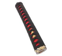 BESTOMZ Japanese Handle Replacement Grip, Samurai Handle Wrap, Wood and Polyester, Black, Non Slip Grip for Japanese Swords, Restoration and Martial Arts Hilt Training