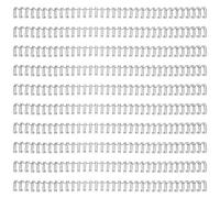 BESTOMZ Loose Leaf Binder Notebook Binding Black Iron for Replacement 100pcs with Firm and Easy to Use Design, for Students and Teachers