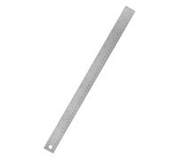 BESTOMZ Metal Cork Backed Stainless Steel Ruler 45Cm 18 Inch Double Scale Measuring Tool for School Office Engineering and Woodworking