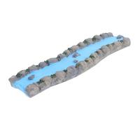 BESTOMZ Miniature Resin Garden Stream Sand Table Water Feature for Dollhouse Landscape Decor, Natural Creek Micro Scenery Accessory for Outdoor Fairy Garden