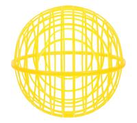 BESTOMZ Movable Chicken Ball Cage Outdoor Rolling Poultry Enclosure Ventilated Mesh Design Lightweight Plastic Circular Coop for Backyard Setups Suitable for Chickens and Small Animals