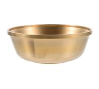 BESTOMZ Multi-Function Copper Water Cup Smooth Finish, Decorative Metal Cup for Temple and Meditation Use, Golden Colour, Sturdy and Elegant Design for Home and Spiritual Settings