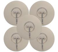 BESTOMZ Multipurpose Hooks Self Adhesive Stainless Steel and for 5pcs Punch-Free Wall Hooks Non-Rusting Hanging Kitchen Bathroom Door
