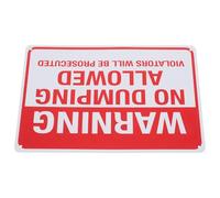 BESTOMZ No Dumping Violators Will Be Prosecuted Sign Iron Warning Sign with High Efficiency Legal Protection for Outdoor Use in Commercial Areas Safety Notice