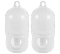BESTOMZ Pigeon Water Dispenser, Pigeon Feeder, 2Pcs Plastic 1L White Odorless Clean Water Supply For Pet Bird