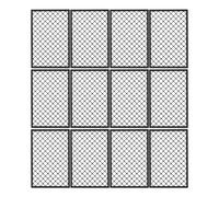 BESTOMZ Plastic Corral Fencing Panel Accessories and Simple Elegant Appearance 12pcs with Easy Installation Enhances Creativity , Black Colour for War Scenes and Walls