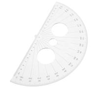 BESTOMZ Plastic Protractor 180 Degrees Math Protractor 6.5inch Half Circle Smooth Surface Easy to Store Angle Measurement Tool for Work and Office Use by Students and Designers