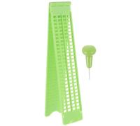 BESTOMZ Portable Braille Writing Plate Strong and Lightweight Disability Gadget with Stylus 4 Lines and 28 Cells for Blind Users for Daily Use