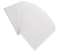 BESTOMZ Printable Vinyl Sticker Paper Lightweight Design A5 Size White 100 Sheets Self-Adhesive Coated Paper Reusable for Inkjet Printer Labels and Plant Tags for Household Storage