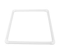 BESTOMZ Pvc Fish Feeding Ring for Pond and Aquarium 40cm Floating Fish Barrier with Optimized Feeding Area and Versatile Pond Protection White Square Shape