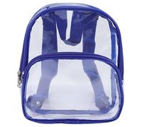 BESTOMZ Pvc Mini Backpack Blue Waterproof Travel School Bag