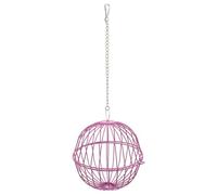 BESTOMZ Rabbit Ball Pet Rack Feeder Ball Reusable Iron Wire 5.70x5.11x5.11in Hanging Feeder for Small Animals Guinea Pig