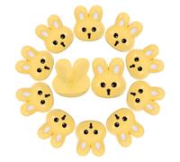 BESTOMZ Rabbit Buttons 12Pcs Resin Decorative Buttons for Most Clothes DIY Craft Project Easy to Sew Accessories