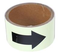 BESTOMZ Reflective Directional Arrow Tape Sign Sticker Waterproof Pet Material and Glow in The Dark Feature for Traffic Signs and Decorative Purposes