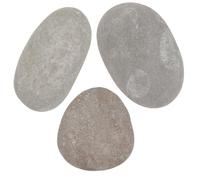 BESTOMZ Reptile Basking Platform 3Pcs Flat Natural Stones for Turtle Tank Climbing and Hiding Freshwater Aquarium Decor Random Colour