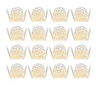 BESTOMZ Rose Easy to Carry Chocolate Wrappers Hollow Golden Paper 100pcs and Protective for Candy Packaging for Daily Life and Sweet Treats Presentation