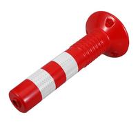 BESTOMZ Safety Bollard Delineator Post Flexible Plastic with Reflective Tape and 45Cm Thickness for Driveway Security and School Traffic Control