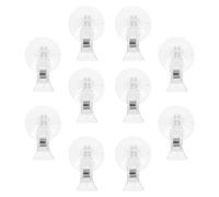 BESTOMZ Sign Holder Clips and Lightweight Design 25pcs with Strong Power Round Cups Reusable Advertising Display Label Holders for Glass Partitions and