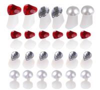 BESTOMZ Silicone Toe Separators Suitable for Professional Salon and Home Use 24pcs Shapes to Prevent Toe Injury for Nail Art and Pedicure for People