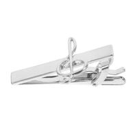 BESTOMZ Silver Alloy Tie Clip for Men Easy to Attach and Remove with Chic Simple Design Suitable for Wedding and Business Occasions