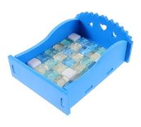 BESTOMZ Sky-blue Crystal Hamster Cooling Bed Medium Size Summer Cooling Mat Pet Sleeping Nest for Small Animals