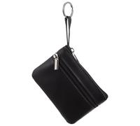 BESTOMZ Small Leather Coin Purse with Zipper Closure for Women, Portable Palm Size Change Purse for Daily Use and Shopping, Compact Wallet Pouch for Holding Bills and Coins