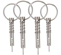 BESTOMZ Stainless Steel Quick Release Boat Accessory Pin with Heavy Duty Spring, Portable Safety Pin Preventing Shaking for Boating and Kayaking Accessories, 1 Bag