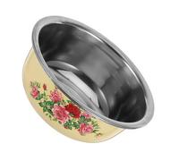 BESTOMZ Steel Vintage Look Retro with Enamel Mixing Stainless Bowl | Multifunctional, Easy to Clean, Smooth Surface, for Restaurants and Cafeterias, Salad and Soup Use