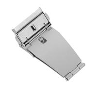 BESTOMZ Steel Watch Band Clasp Secure and Easy Fastening with Butterfly Folding Clasp and Double Push Button Universal Metal Watch Buckle for Men and Women