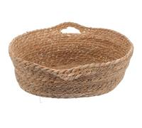BESTOMZ Straw Woven Cat Sleeping Bed for Pets and Dogs, Comfortable and Breathable Design with Fine Weave, Spacious Semi-closed Nest Suitable for Seasons and Indoor Use