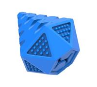 BESTOMZ Sturdy Blue Rubber Puppy Chew Diamond Shape for Dogs, Bite Resistant and Safe Teeth Cleaning for Teething Puppies and Interactive Play