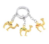 BESTOMZ Stylish Camel Keychain Set Compact Simulation Camel Lightweight Zinc Alloy 3pcs Animal Charm Bag Hanging Pendant Keyring Party Favor Decoration