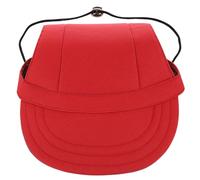 BESTOMZ Sun Protection Hat for Pet Dogs, Lightweight Red Canvas Baseball Cap, Oxford Cloth Material, Cool and Fashionable Style, for Summer Outdoor Activities
