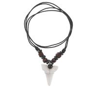 BESTOMZ Surfer Pendant Turtle Tooth Necklace Handmade Waterproof Adjustable Length Summer Beach Jewelry for Women Men Teens