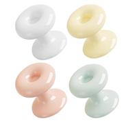 BESTOMZ Toilet Button Pusher Toilet Tank Pusher 4pcs Heart Shaped Plastic for Public Restrooms Multi Function Easy Flush