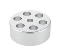 BESTOMZ Turntable Record Weight Stabilizer, Silver Heavy-duty Aluminum Alloy Disc Clamp for Vinyl Playback, Universal Low-profile Vinyl Record Weight Plate for Dj Turntables