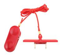 BESTOMZ Universal Double Prong Treadmill Safety Key with Quick Power Disconnect, Abs Material Emergency Stop Switch Replacement for Home and Apartment Running Machines