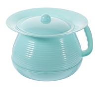 BESTOMZ Urinal Pot with Lid Disabled Chamber Pot Toilet Night Urinal Smooth Surface Not Easy to Be Broken Premium Thick Plastic Creative Simple Design Family Use