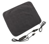 BESTOMZ USB Heated Pet Pad with Temperature Control, Dark Grey Warming Mat for Small Dogs, Cats, and Turtles, Indoor Heated Cushion for Cold Weather Pet Supplies
